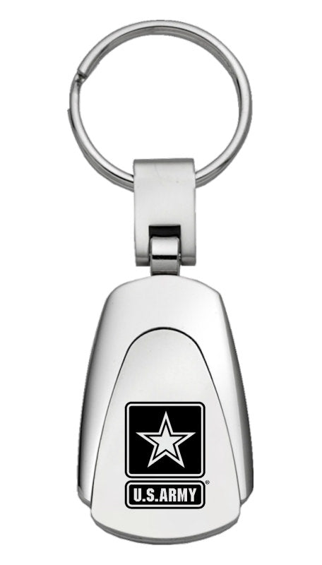 U.S. Army Tear Drop Keychain (Chrome)