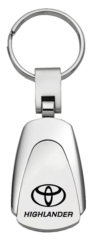 Toyota Highlander Tear Drop Key Ring (Chrome)