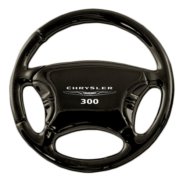 Chrysler 300 Steering Wheel Key Ring (Black)