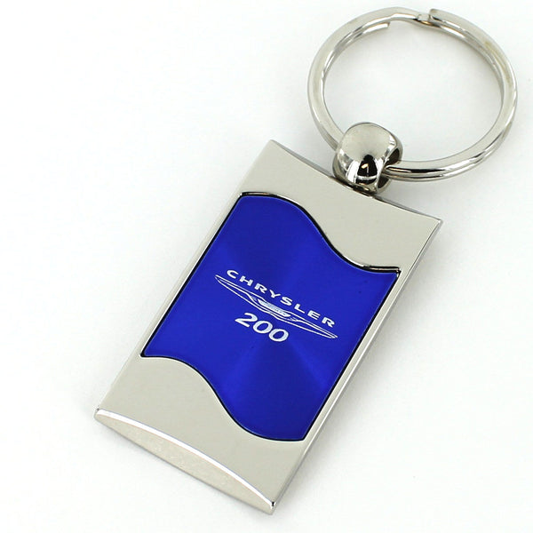 Chrysler 200 Spun Brushed Key Ring (Blue)