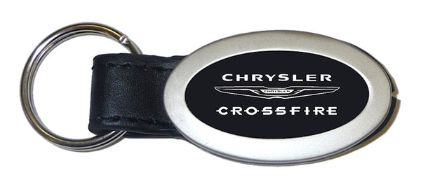 Chrysler Crossfire Oval Key Chain (Black)