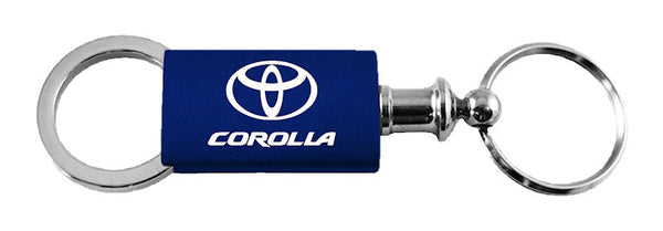 Toyota Corolla Anodized Aluminum Valet Key Chain (Navy)