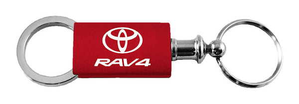 Toyota Rav4 Anodized Aluminum Valet Key Chain (Red)