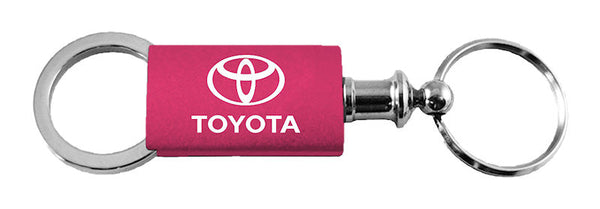 Toyota Anodized Aluminum Valet Key Chain (Pink)