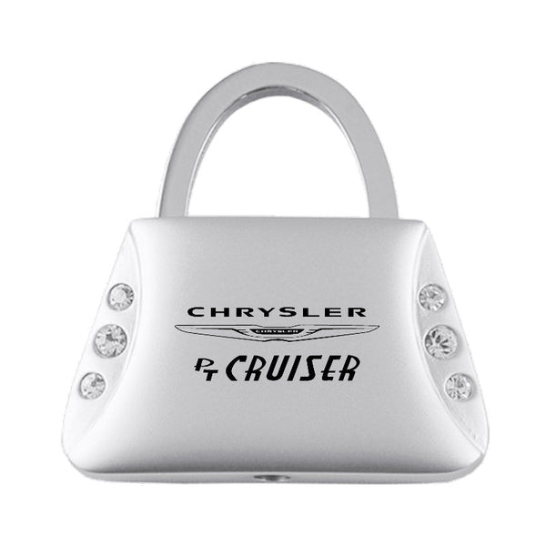 Chrysler PT Cruiser Purse Shape Keychain (Chrome)