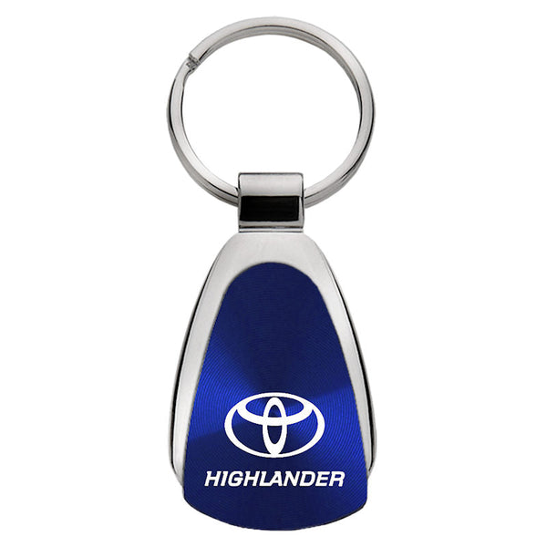 Toyota Highlander Tear Drop Key Ring (Blue)