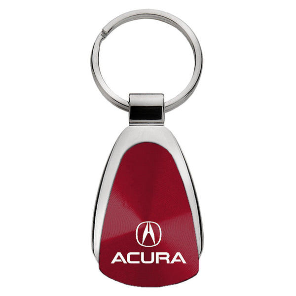 Acura Tear Drop Key Ring (Burgundy)