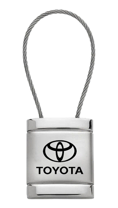 Toyota Satin Cable Keychain (Chrome)