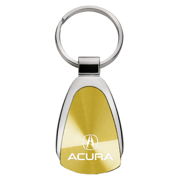 Acura Tear Drop Key Ring (Gold)