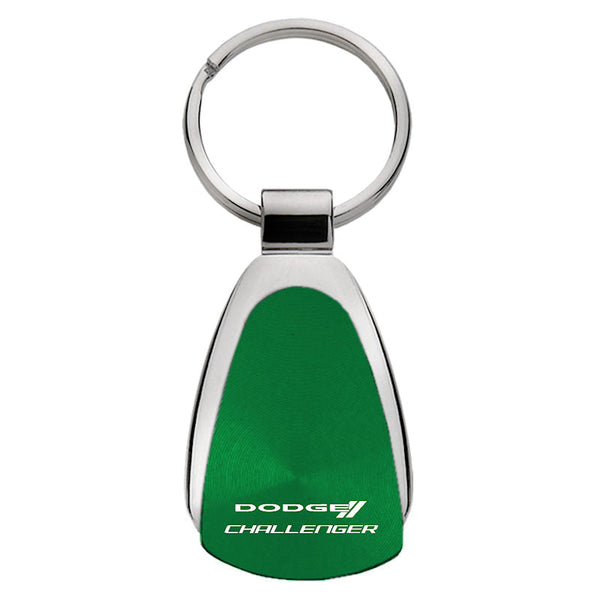 Dodge Challenger Tear Drop Key Ring (Green)