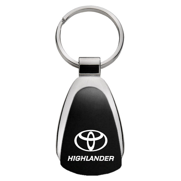 Toyota Highlander Tear Drop Key Ring (Black)