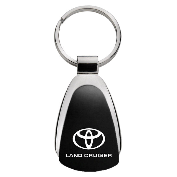 Toyota Land Cruiser Tear Drop Key Ring (Black)