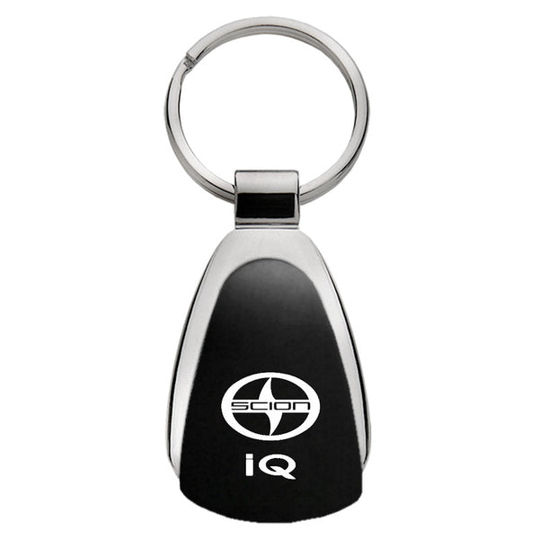 Toyota Scion iQ Tear Drop Key Ring (Black)