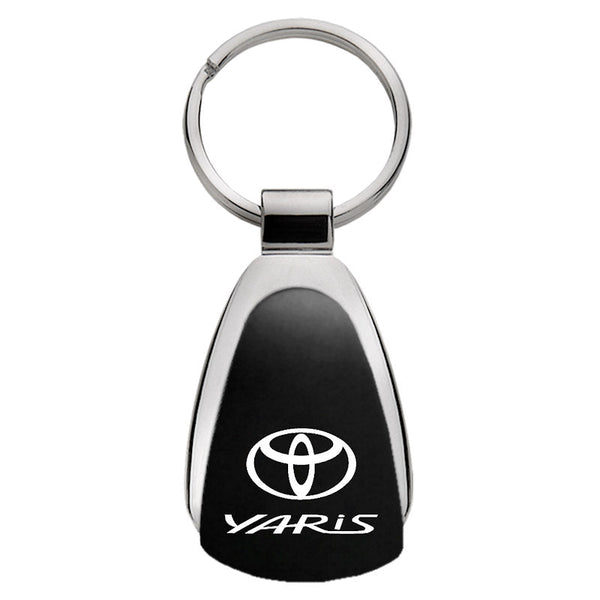 Toyota Yaris Tear Drop Key Ring (Black)