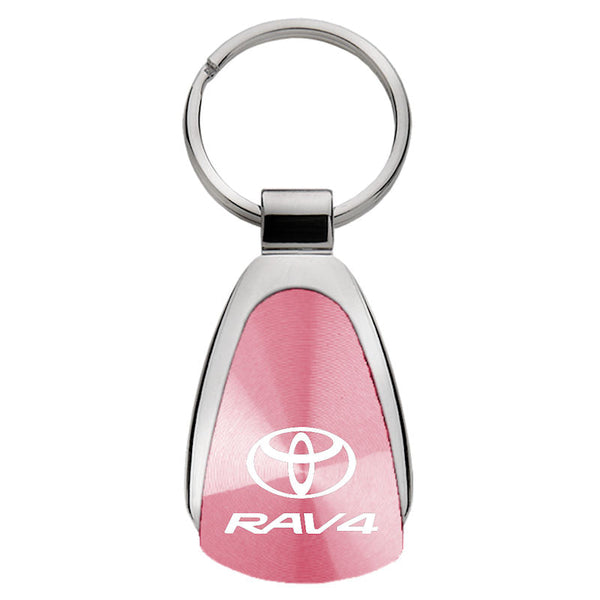 Toyota Rav4 Tear Drop Key Ring (Pink)