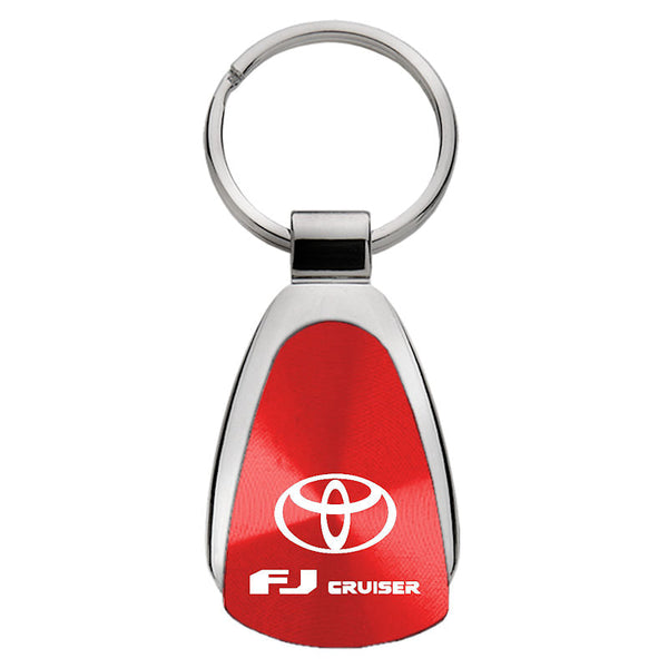 Toyota FJ Cruiser Tear Drop Key Ring (Red)