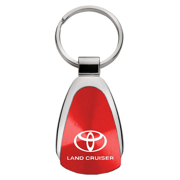 Toyota Land Cruiser Tear Drop Key Ring (Red)