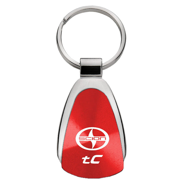 Toyota Scion TC Tear Drop Key Ring (Red)