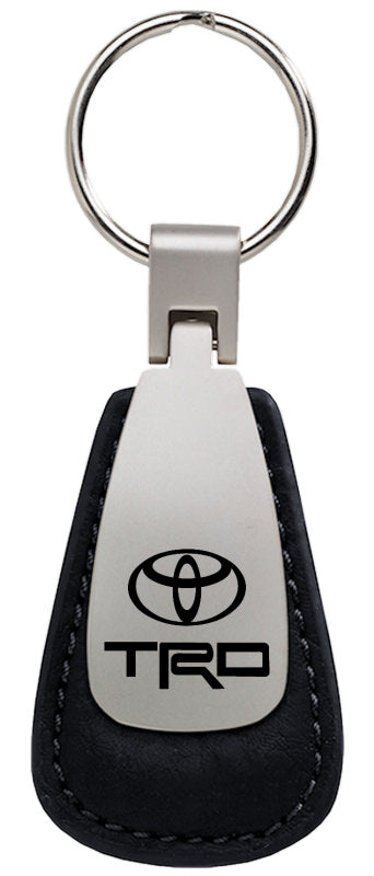 Toyota TRD Leather Tear Drop Key Ring (Black)