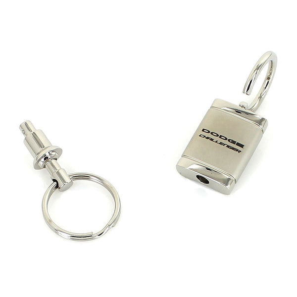 Dodge Challenger Satin Valet Keychain (Chrome)