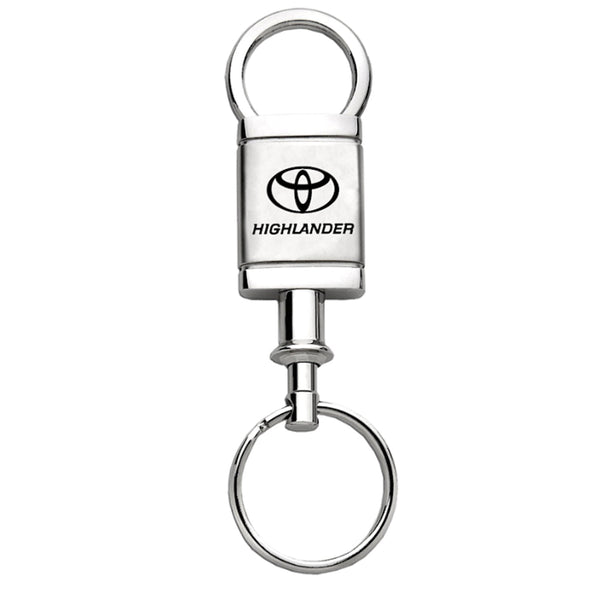 Toyota Highlander Satin Valet Keychain (Chrome)