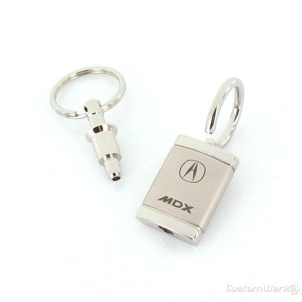 Acura MDX Satin Valet Keychain (Chrome)