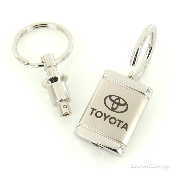 Toyota Satin Valet Keychain (Chrome)