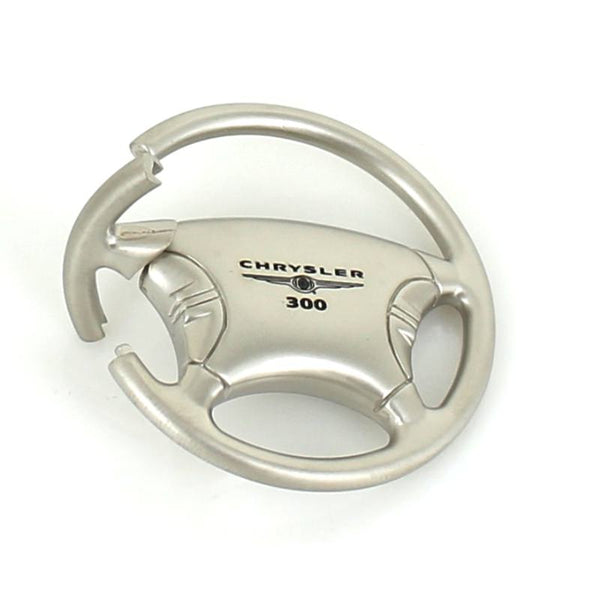 Chrysler 300 Steering Wheel Key Chain (Chrome)