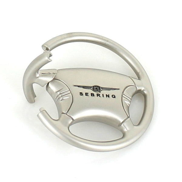 Chrysler Sebring Steering Wheel Keychain (Chrome)