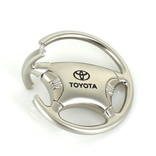 Toyota Steering Wheel Keychain (Chrome)