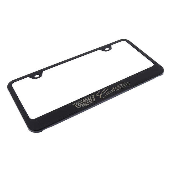 Cadillac New Logo License Plate Frame (Black)