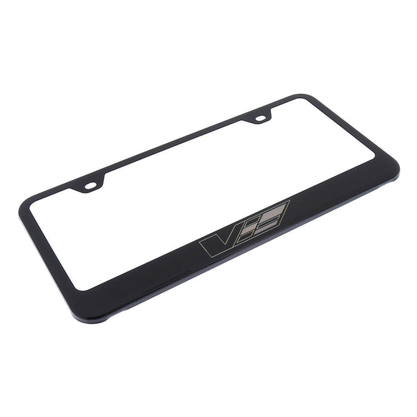 Cadillac V Logo License Plate Frame (Black)