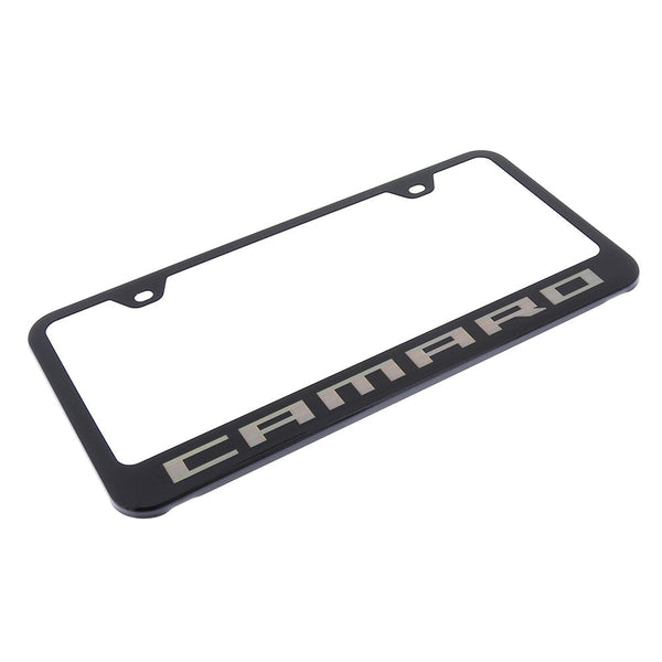 Chevy Camaro License Plate Frame (Black)