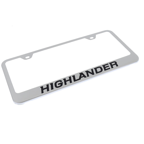 Toyota Highlander License Plate Frame (Chrome)