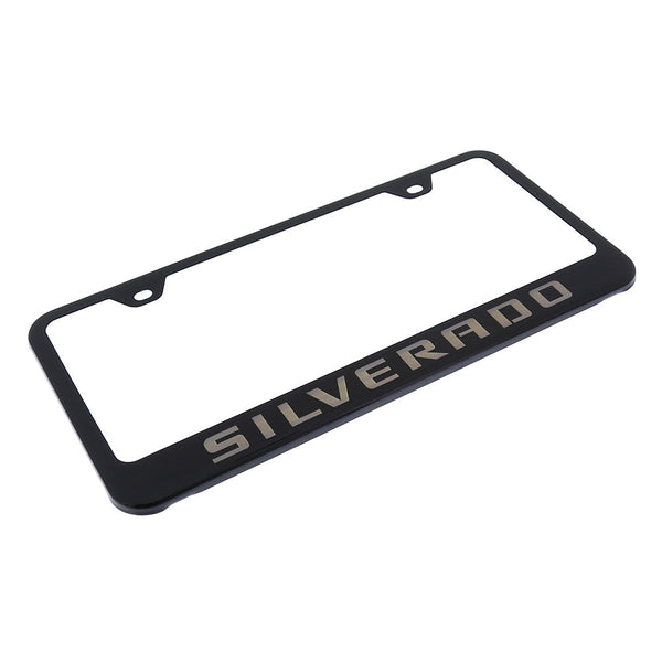 Chevy Silverado License Plate Frame (Black)