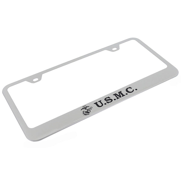 U.S.M.C. License Plate Frame (Chrome)