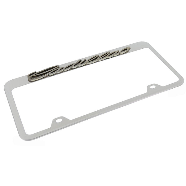 Cadillac Reversed License Plate Frame (Chrome)