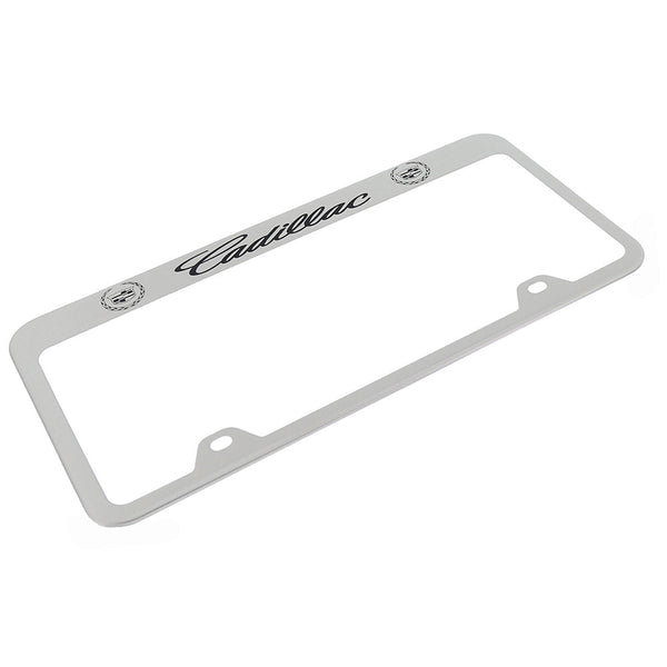 Cadillac Inverted License Plate Frame (Chrome)