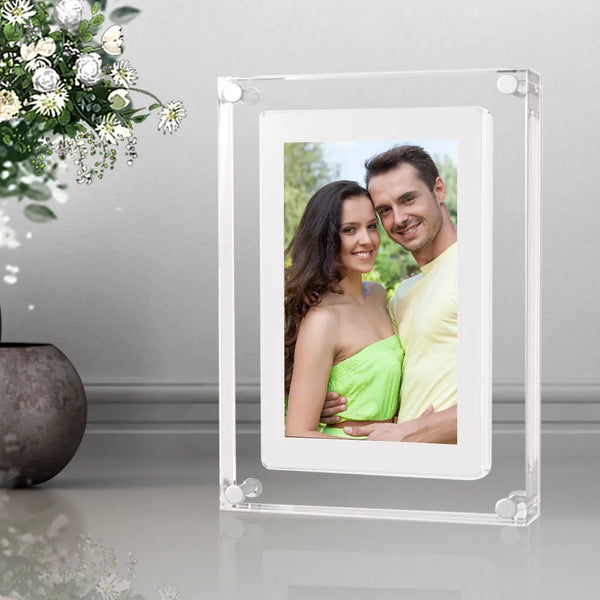 Acrylic Motion Video Frame | Digital Photo Display Frame Memory | Memory Frame Personalized Gift