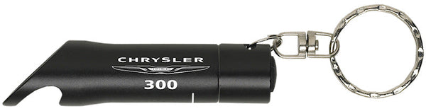 Chrysler 300 Flashlight Bottle Opener Keychain (Black)