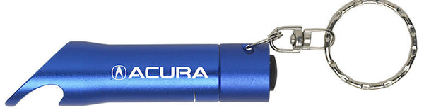 Acura Flashlight Bottle Opener Keychain (Blue)