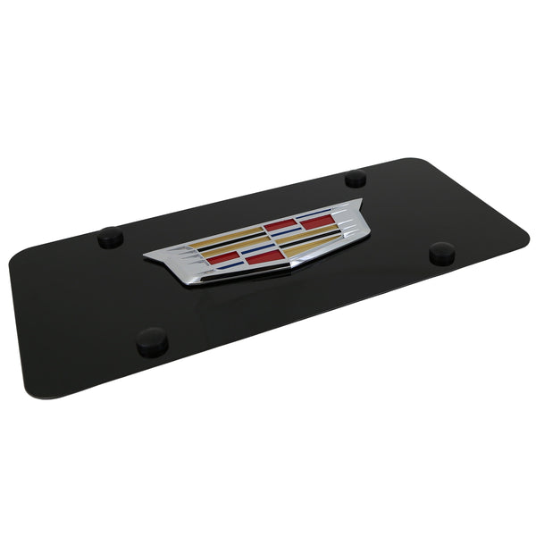 Cadillac New Logo License Plate (Black)