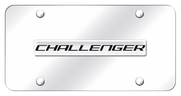 Dodge Challenger Badge License Plate (Chrome)