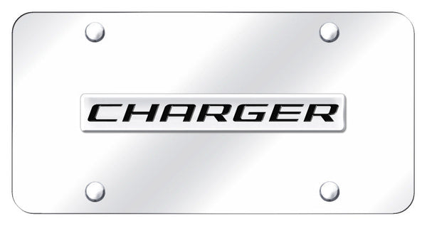 Dodge Charger Badge License Plate (Chrome)