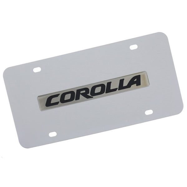 Toyota Corolla License Plate (Chrome)