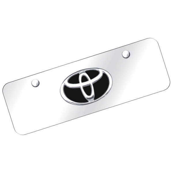 Toyota Logo Mini License Plate (Chrome)