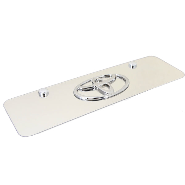 Toyota Logo Mini License Plate (Chrome)