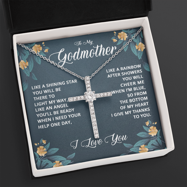 To My Godmother | Shining Star | CZ Cross