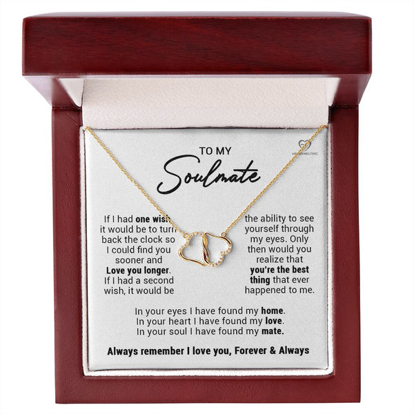 To My Soulmate | In Your Eyes | Everlasting Love Necklace