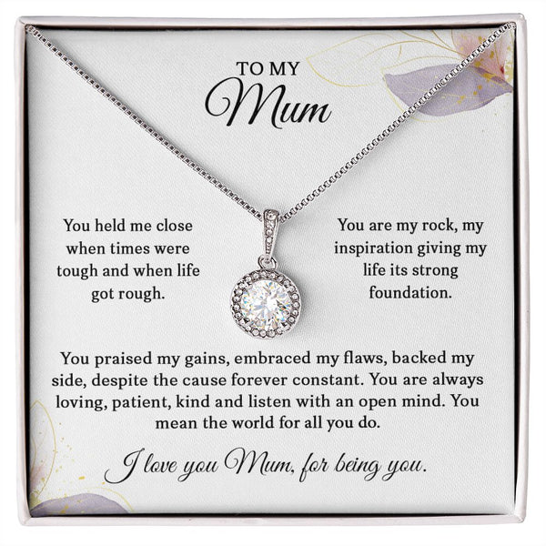 To My Mum | You Are My Rock | Gift For Mom | Eternal Hope Necklace